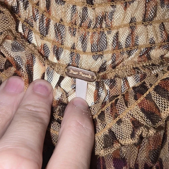 FREE PEOPLE Hello There Top / Leopard Combo NWT Size XS - Picture 8 of 12